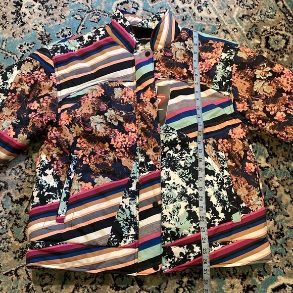 NWT FP Movement Women's Bunny Slope Printed Puffer Jacket Sz. Large Coat - Picture 8 of 11